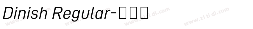 Dinish Regular字体转换